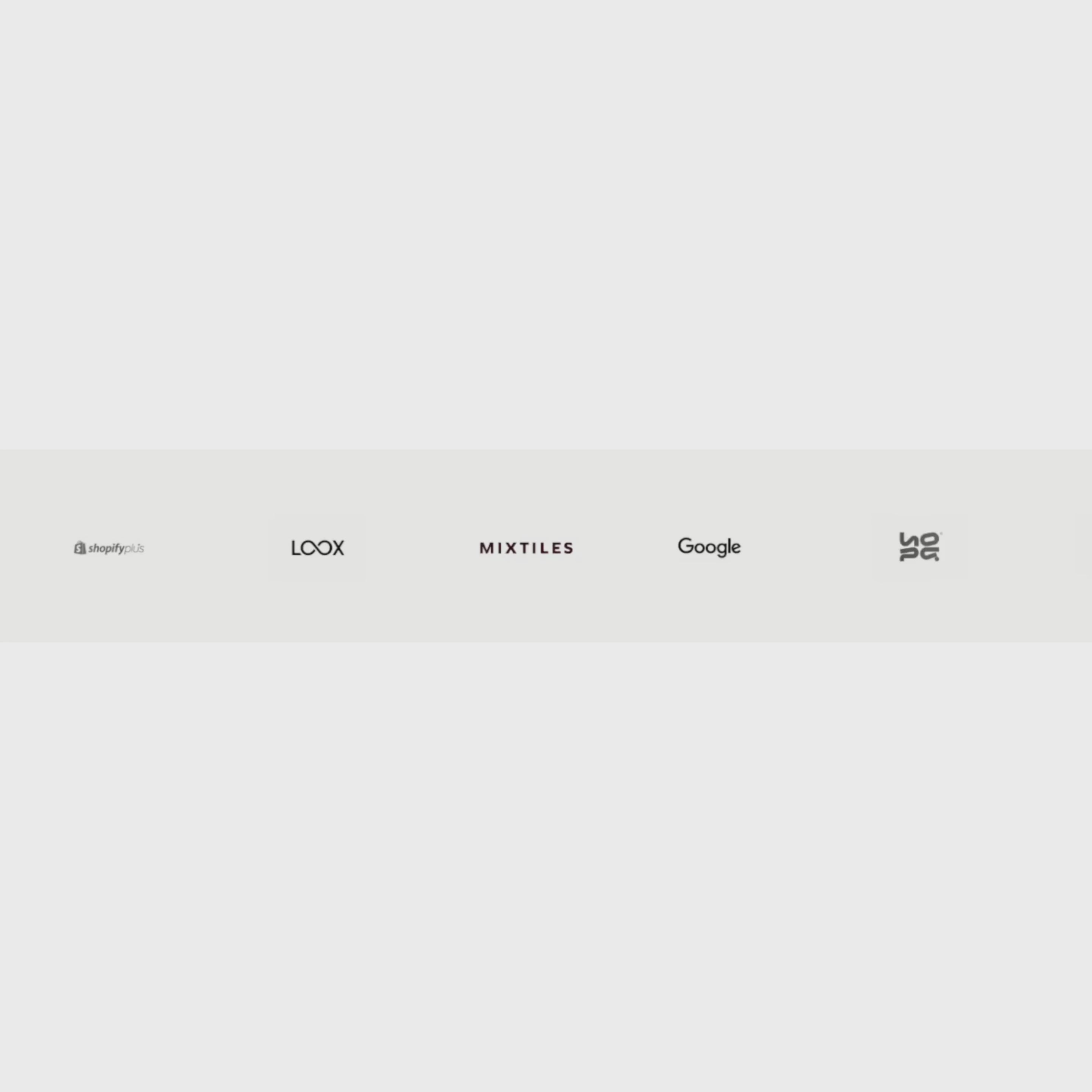 Scrolling Logos Section